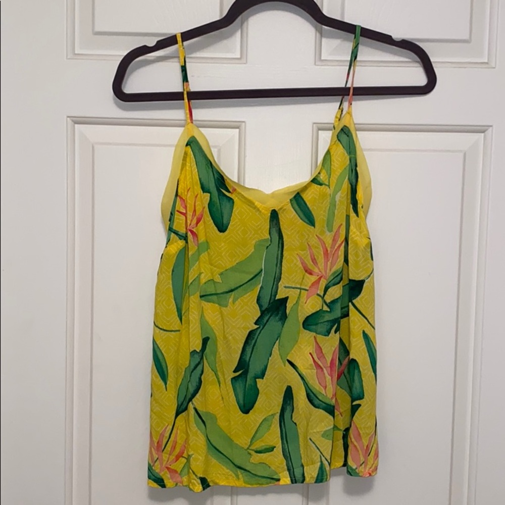 Tropical Print Tank Top NWOT